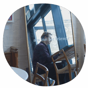 wine for friends mirror at amie studio