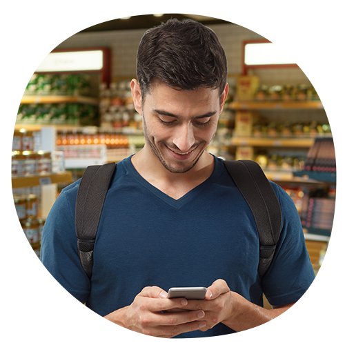 Field rep checking Bowimi on-premise in-store